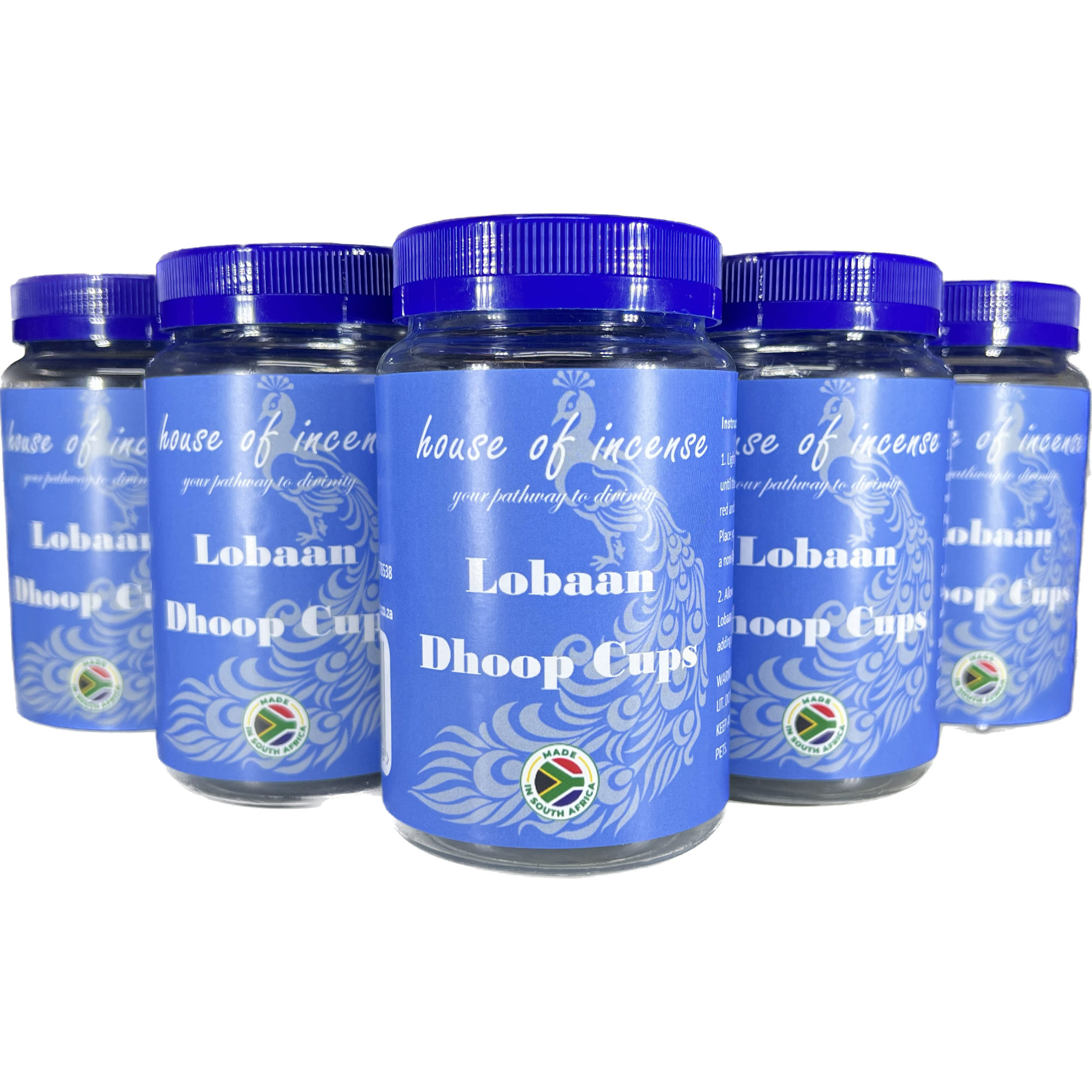 Unscented Charcoal Cups, 50g Loban Included