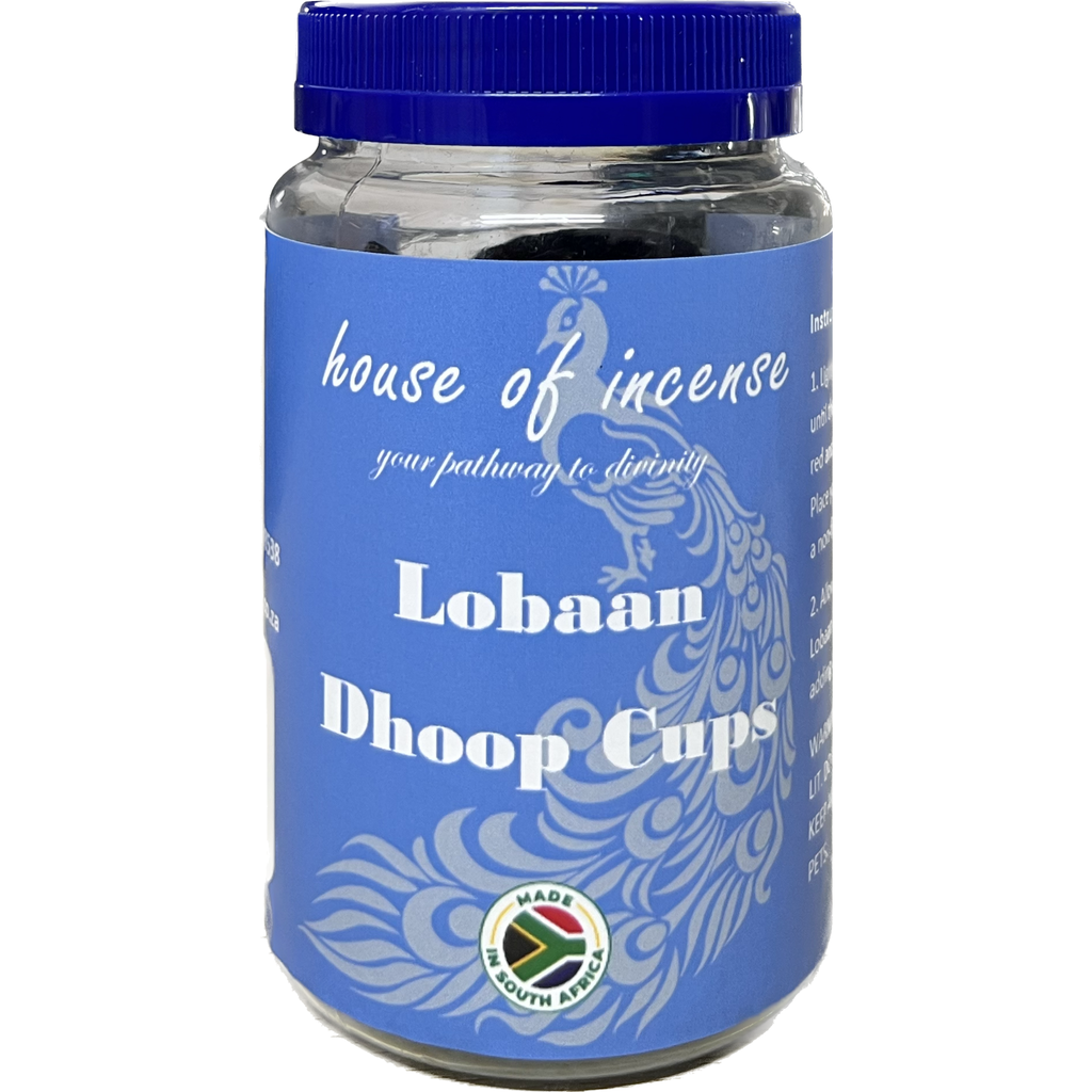 Unscented Charcoal Cups, 50g Loban Included